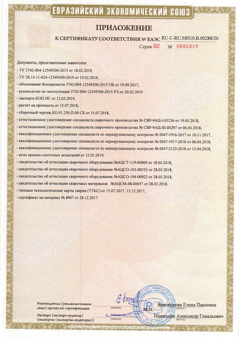 Клапаны обратные_Сертификат соответствия ТР ТС 010_2011_до 24.03.2025г (Приложение)