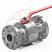 Кран шаровой разборный с уплотнением «металл-металл»  Dn100 Pn16 09Г2С
