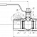 Кран цельносварной полнопроходной муфтовый Dn25 Pn10 12Х18Н10Т 10нж9пм