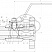 Кран шаровой разборный трехсоставной фланцевый Dn20 Pn100 09Г2С 11лс45п